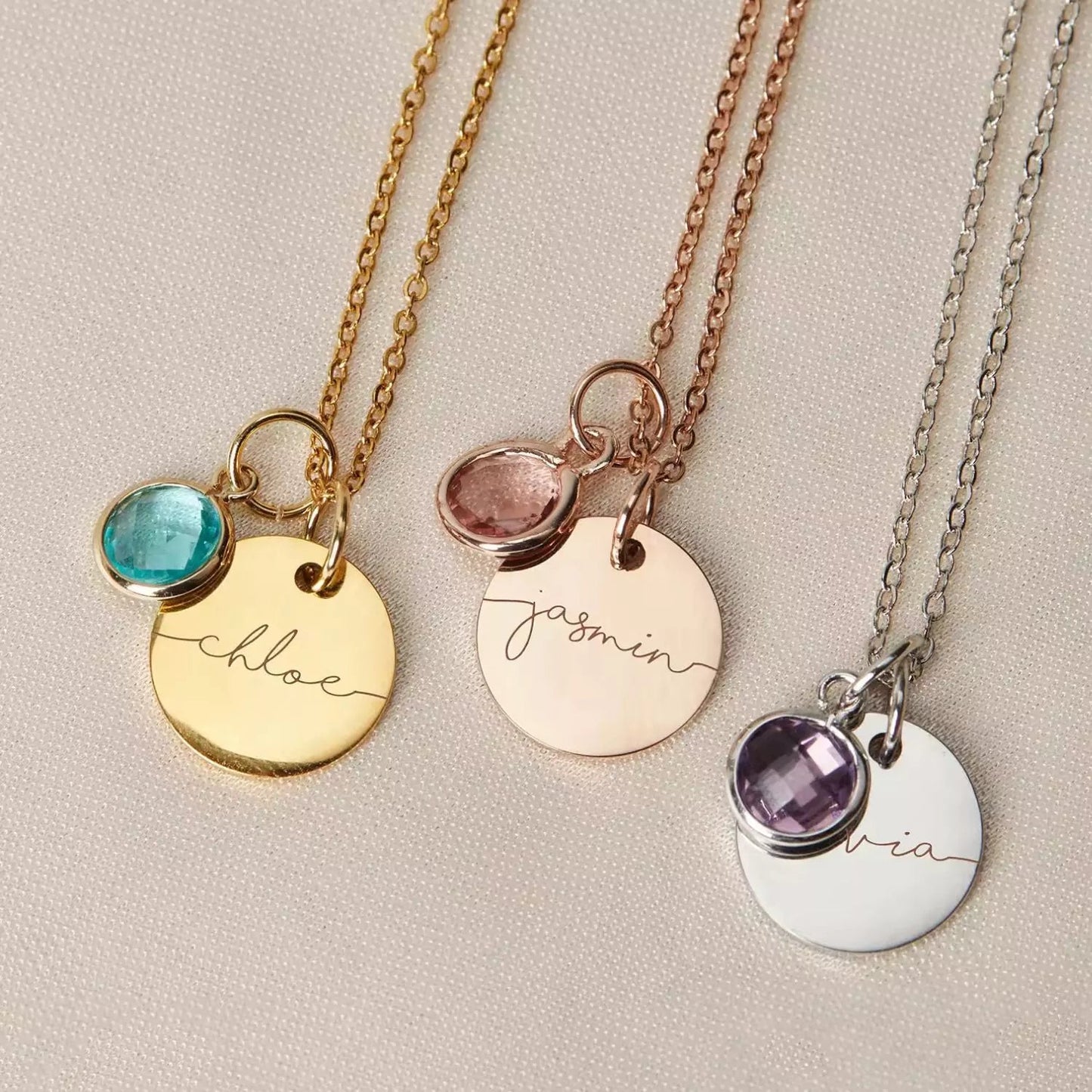 Handmade Birthstone Necklace