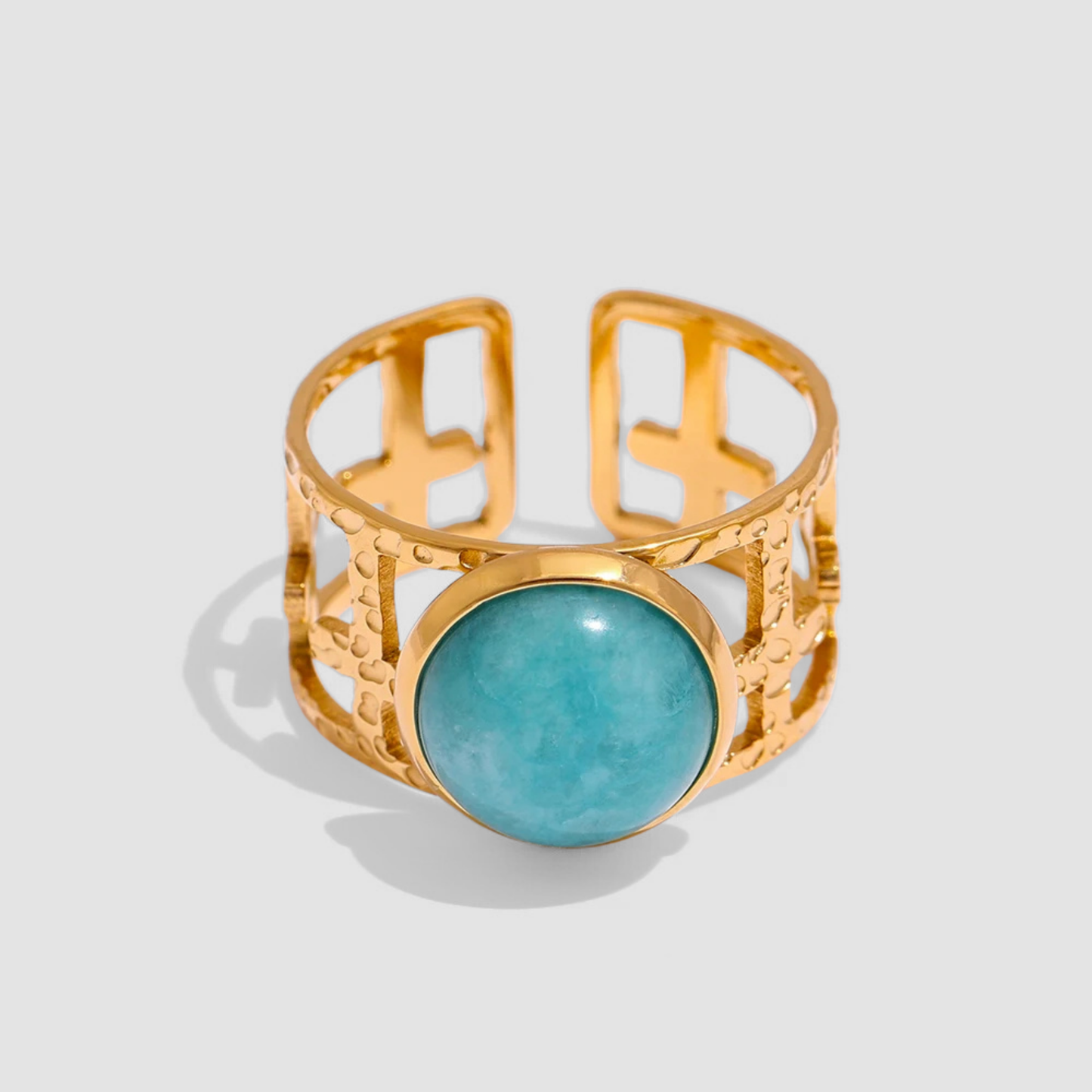Lustrous Wave Ring