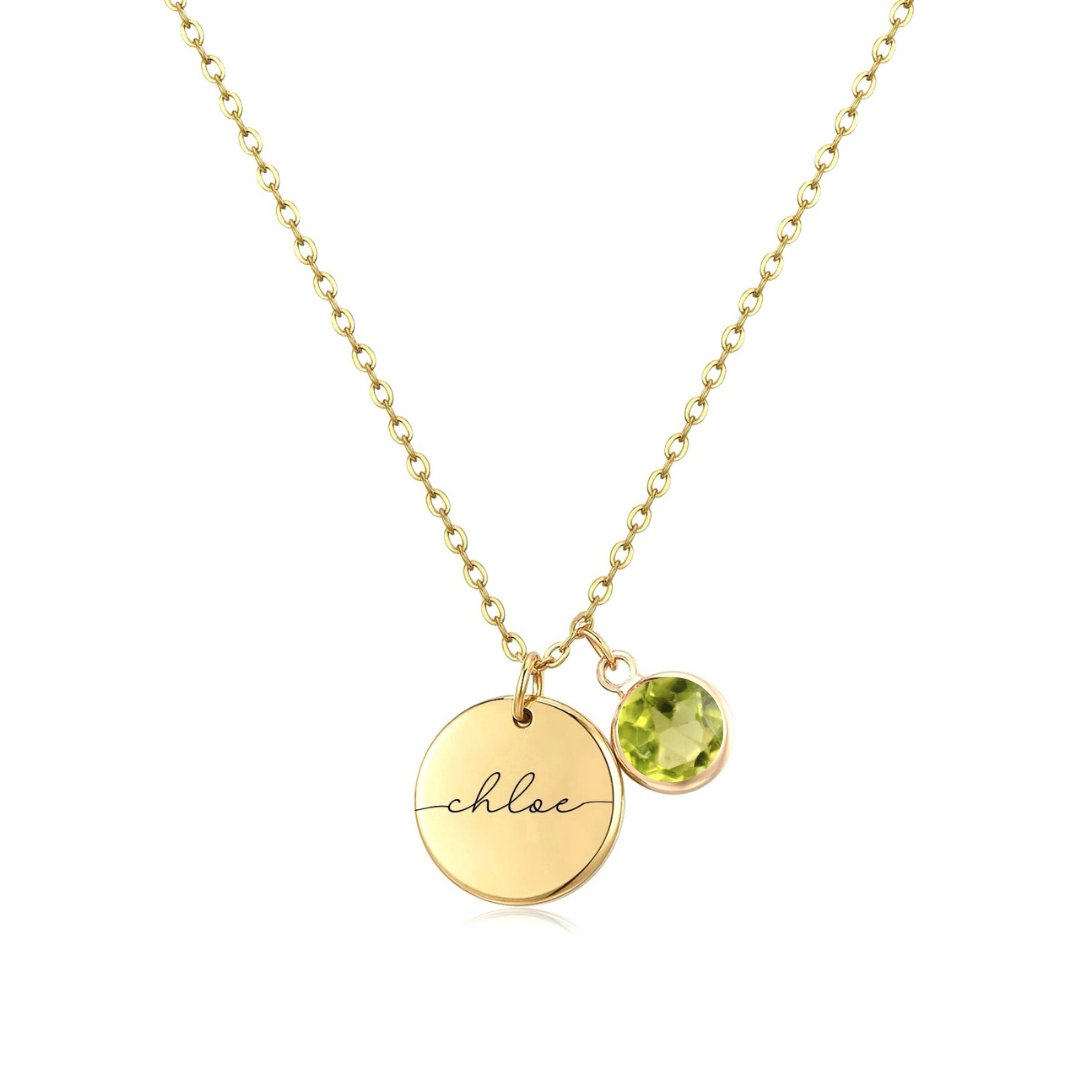 Handmade Birthstone Necklace