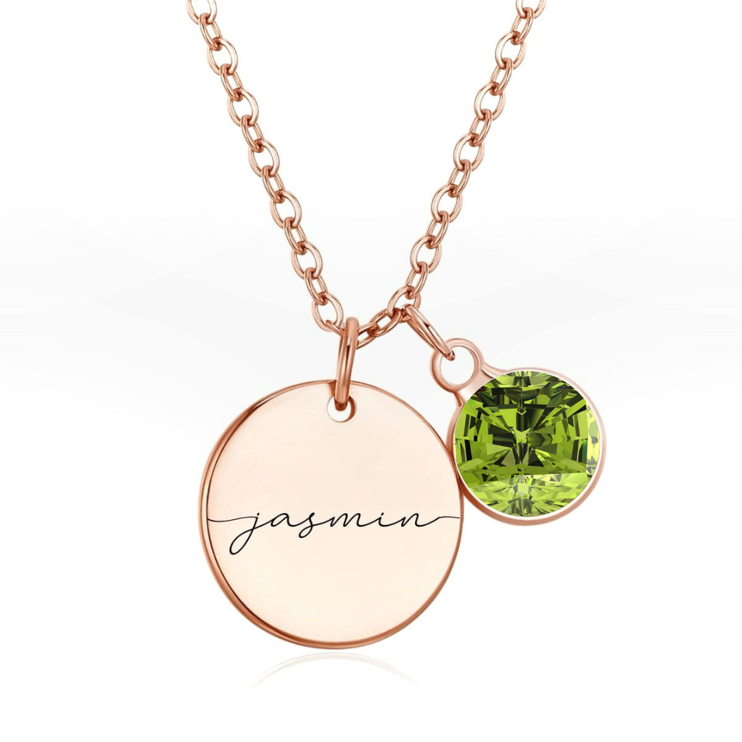 Handmade Birthstone Necklace
