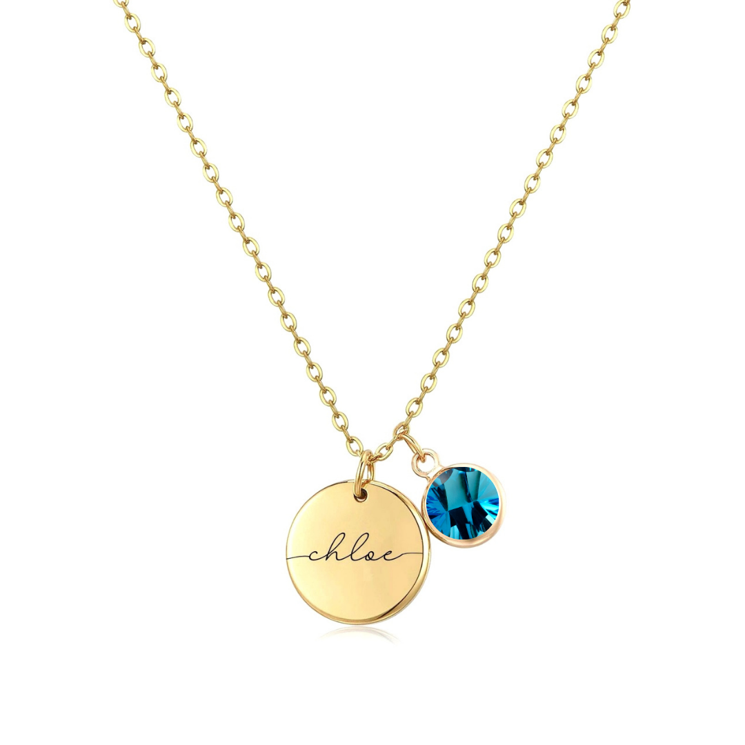 Handmade Birthstone Necklace