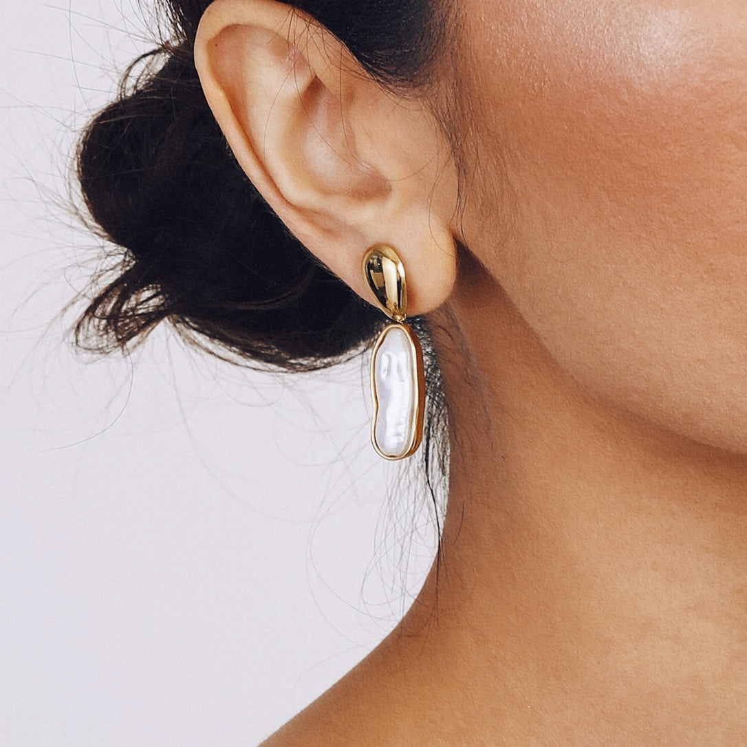 Long Pearl Earrings