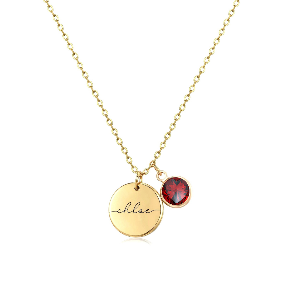 Handmade Birthstone Necklace