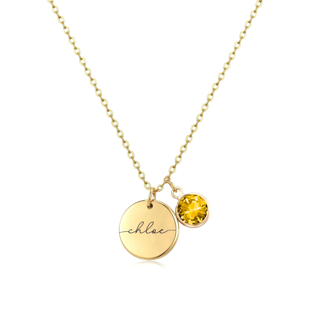 Handmade Birthstone Necklace