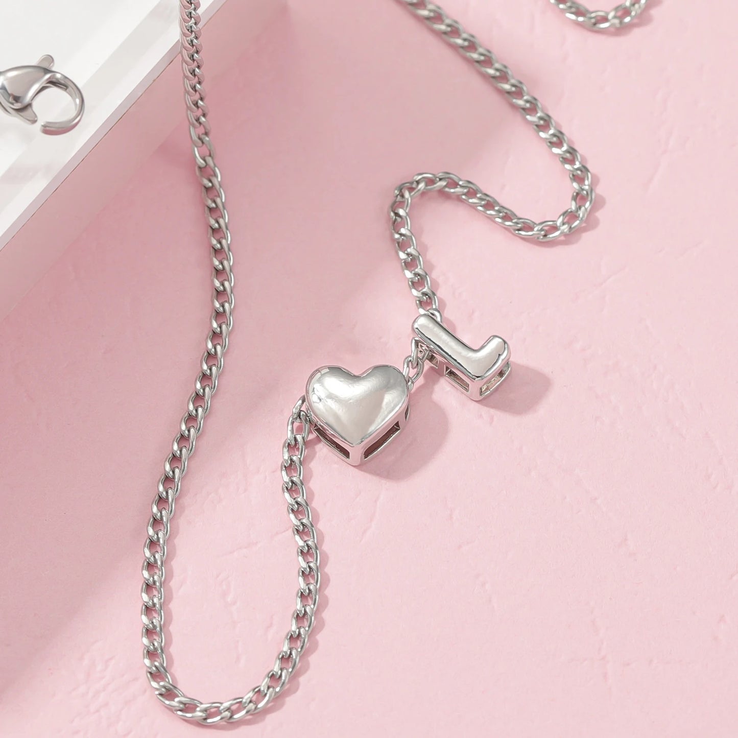 Handmade Bubble Letter Necklace