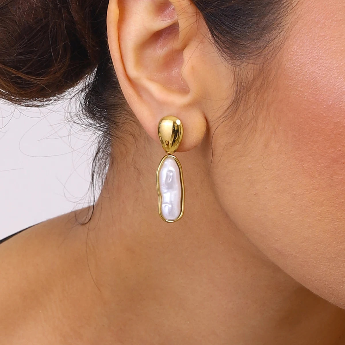 Long Pearl Earrings