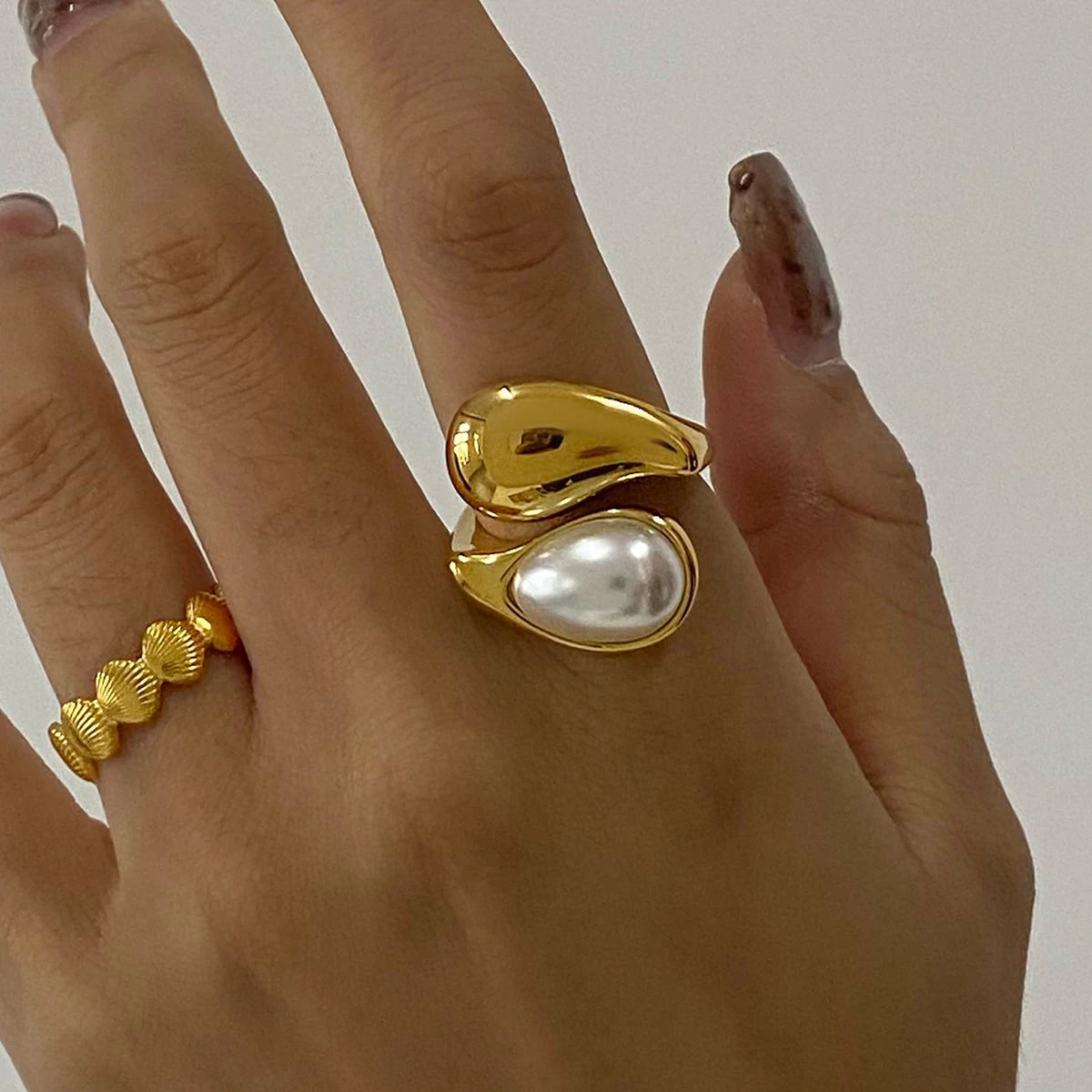 Golden Drop Ring