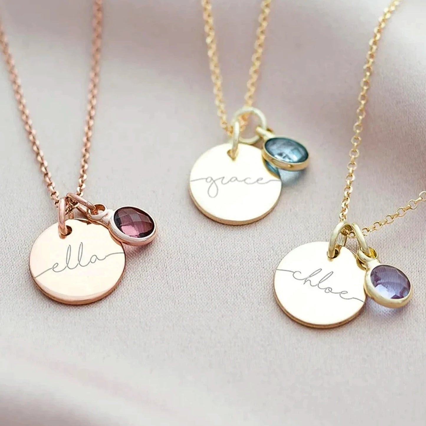 Handmade Birthstone Necklace