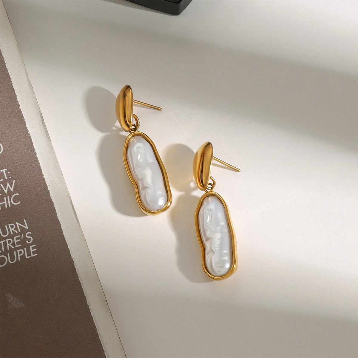 Long Pearl Earrings