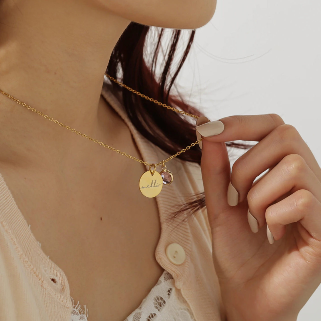 Handmade Birthstone Necklace