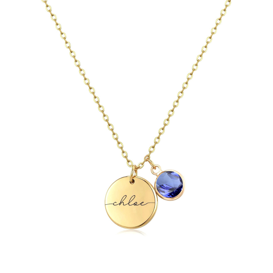 Handmade Birthstone Necklace