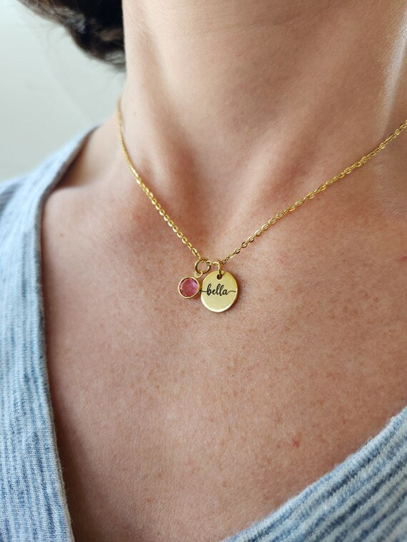 Handmade Birthstone Necklace