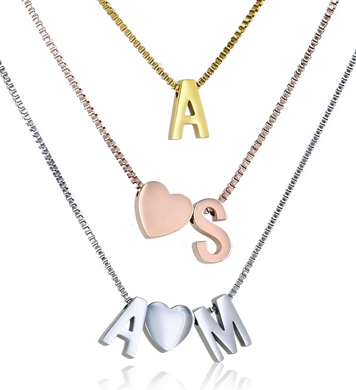 Handmade Bubble Letter Necklace