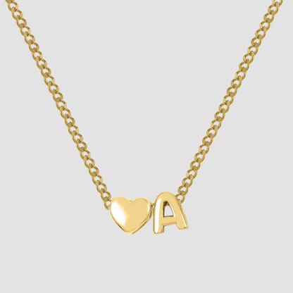 Handmade Bubble Letter Necklace