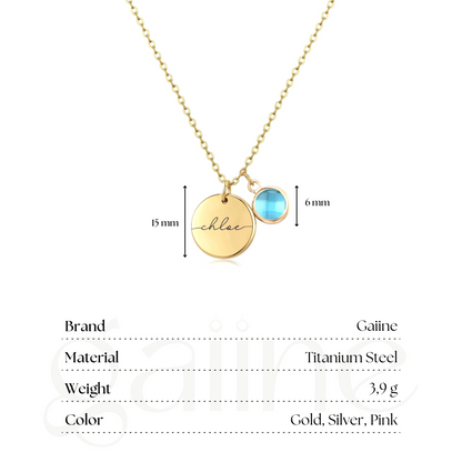 Handmade Birthstone Necklace