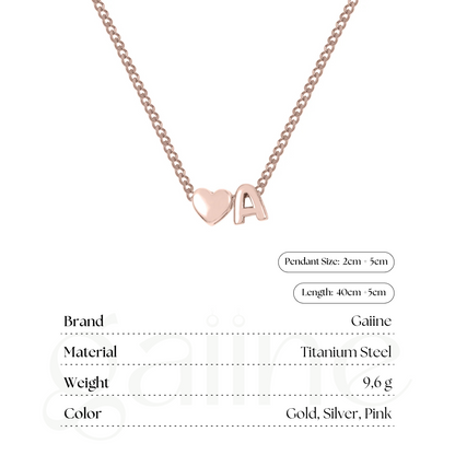 Handmade Bubble Letter Necklace