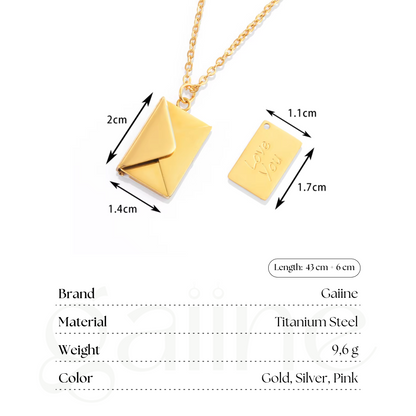 Handmade Envelope Necklace