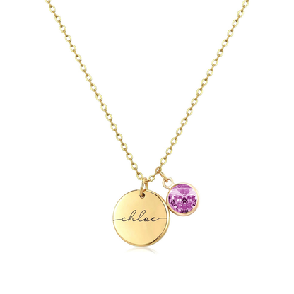 Handmade Birthstone Necklace