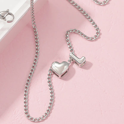 Handmade Bubble Letter Necklace