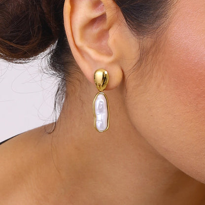 Long Pearl Earrings