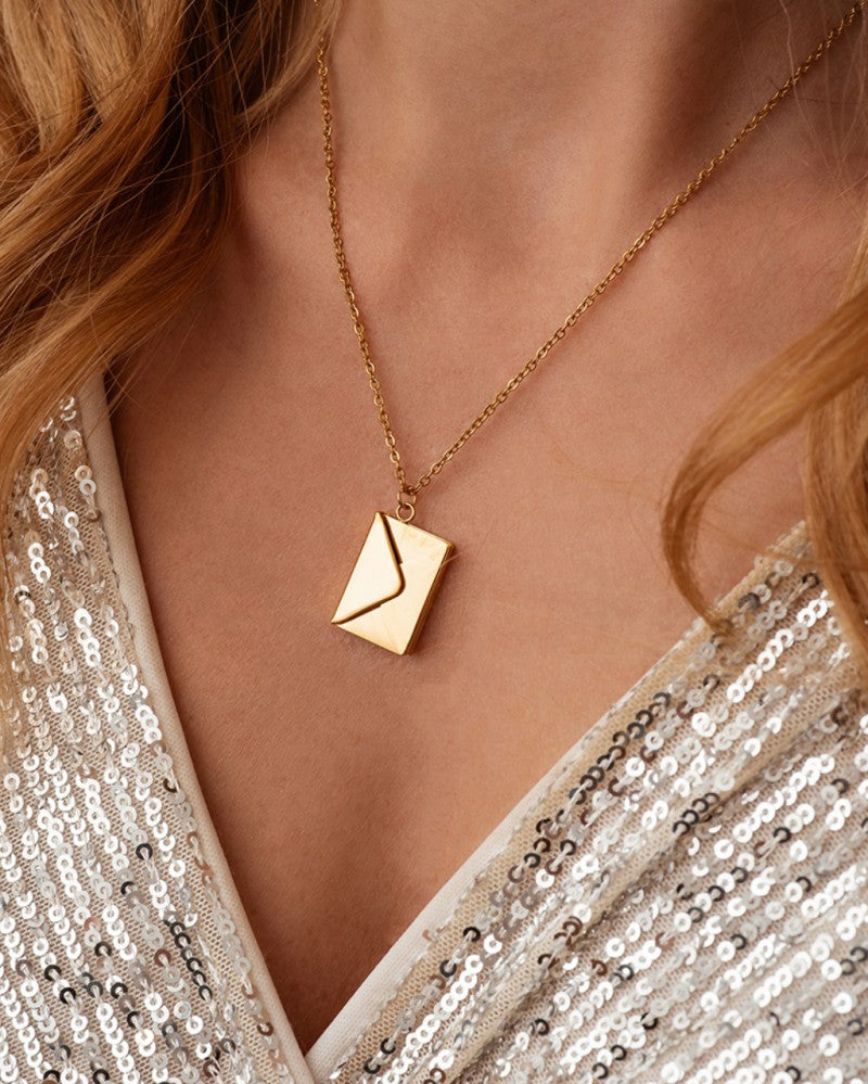 Handmade Envelope Necklace